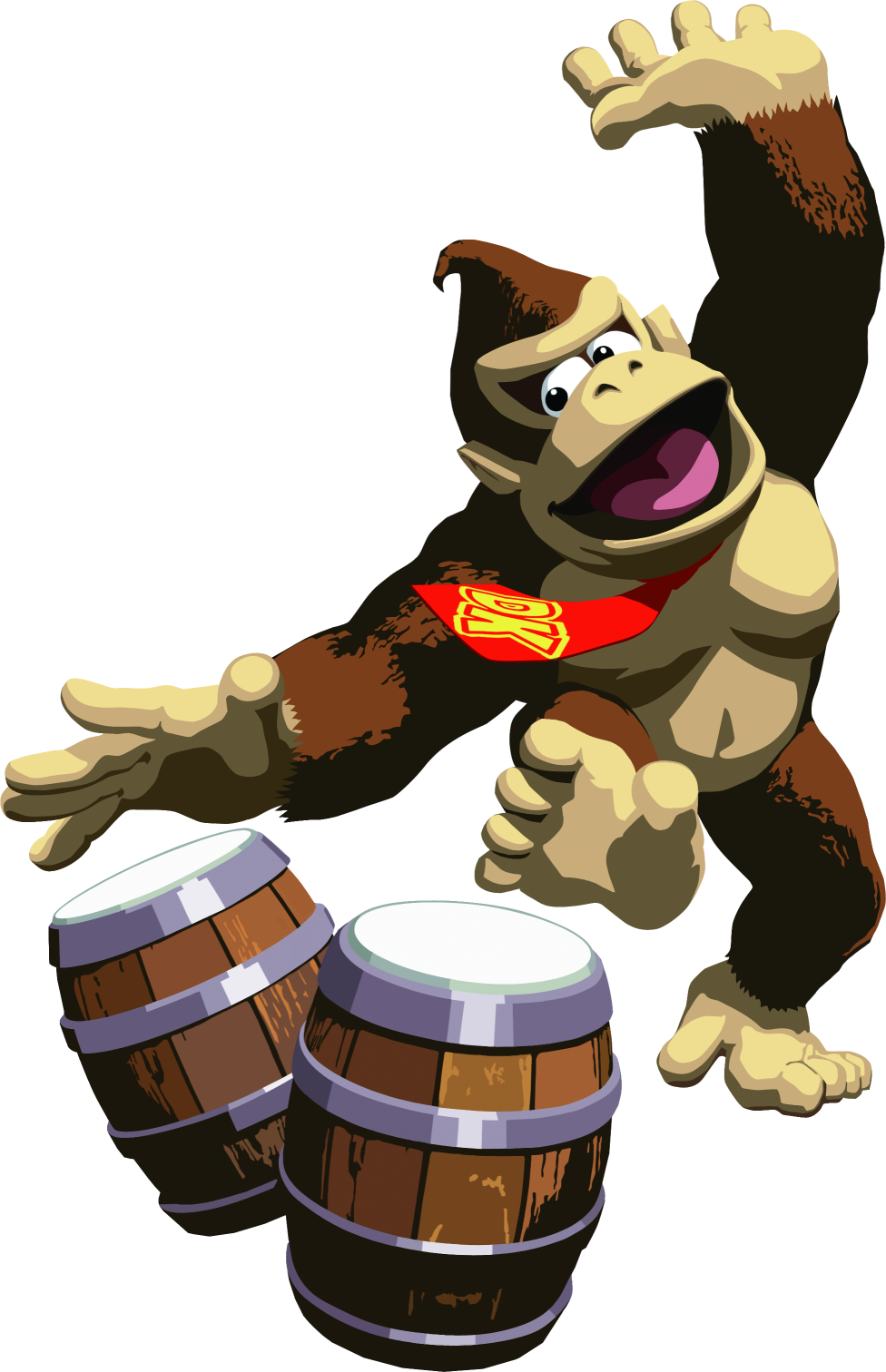 Artwork of Donkey Kong from Donkey Konga