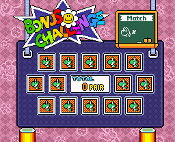 Match Cards in Super Mario World 2: Yoshi's Island.