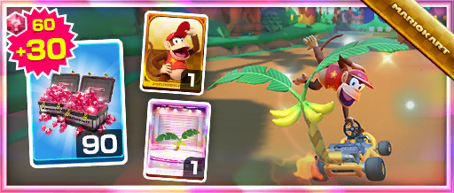 The Tropical Glider Pack from the Jungle Tour in Mario Kart Tour