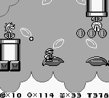 A screenshot of The Exit from Super Mario Land 2: 6 Golden Coins