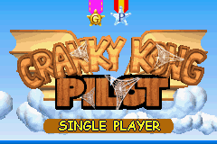The title screen for "Cranky Kong Pilot".