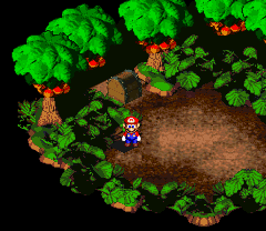 First Treasure in Forest Maze of Super Mario RPG: Legend of the Seven Stars.