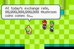 Currency exchange rate for the Beanbean Kingdom