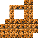 Ground (block) in Super Mario Maker 2 - Super Mario Bros. game style, Forest theme.