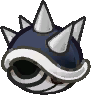 A Koopatrol in its shell in Super Paper Mario