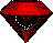 Sprite of a diamond in Virtual Boy Wario Land