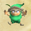 A green Spriteling