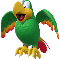 Artwork of Squawks, from Donkey Kong Bananza