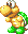 Sprite of a Koopa Troopa, from Mario Kart: Super Circuit.
