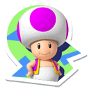 Sticker of a Purple Toad from Mario & Sonic at the London 2012 Olympic Games