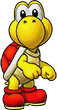 Sprite of Red Koopa Troopa's team image, from Puzzle & Dragons: Super Mario Bros. Edition.