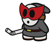 The Shy Bandit Idle Animation from Paper Mario: Color Splash
