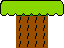 Sprite of an island in the ground-theme palette from Super Mario Bros.