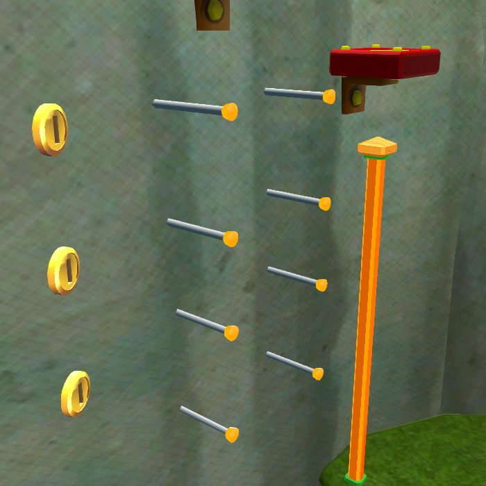 Squared screenshot of bars in Super Mario Galaxy.