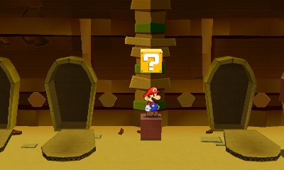 Eleventh ? Block in Sandshifter Ruins of Paper Mario: Sticker Star.