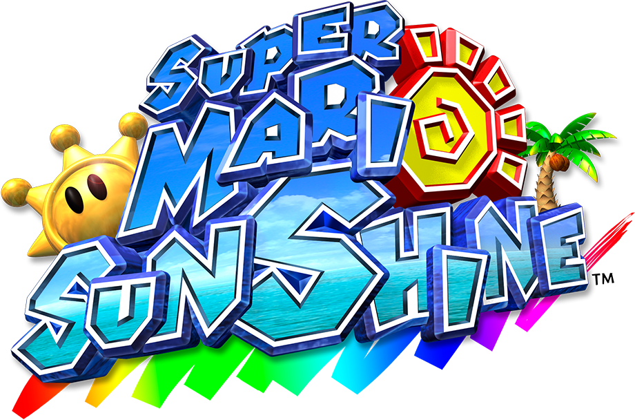 File:Super Mario Sunshine NA logo.png - Super Mario Wiki, the Mario ...