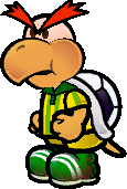 A Toopa Striker, from Super Paper Mario.