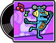 The record case for the English version of Mike's Theme in WarioWare Gold
