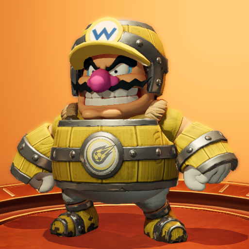 File:Wario (Barrel Gear) - Mario Strikers Battle League.png