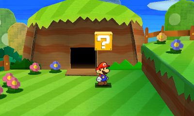 Third ? Block in Warm Fuzzy Plains of Paper Mario: Sticker Star.