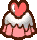 A Heartful Cake from Paper Mario: The Thousand-Year Door.