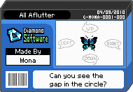 The shelf cover for one of Mona's microgames in WarioWare: D.I.Y.