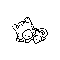 Sleeping Cat Toad Stamp from Super Mario 3D World.