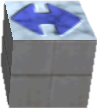 Model of an Arrow Lift from Super Mario 64.
