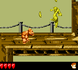 Kiddy Kong exploring Total Rekoil in Donkey Kong GB: Dinky Kong & Dixie Kong