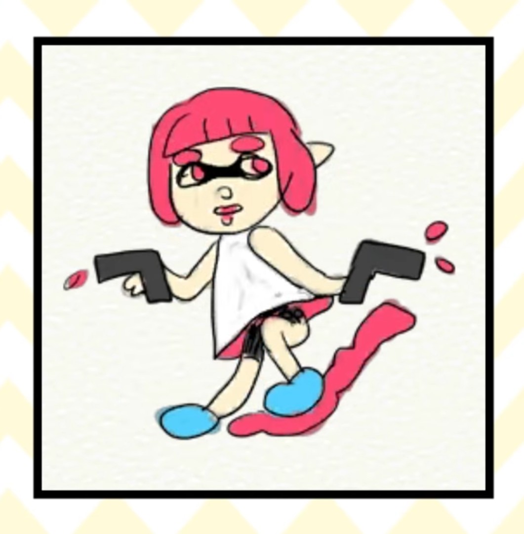 FileWWG Pink Inkling Girl amiibo Drawing.jpg Super Mario Wiki, the
