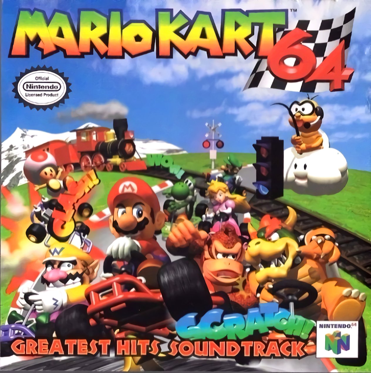 The album art for Mario Kart 64: Greatest Hits Soundtrack