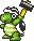 Sprite of a Sledge Brother in Super Mario Advance 4: Super Mario Bros. 3