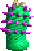Aquamarine with pink spikes (big)