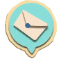 The icon which appears over Port Prisma when mail has been delivered.