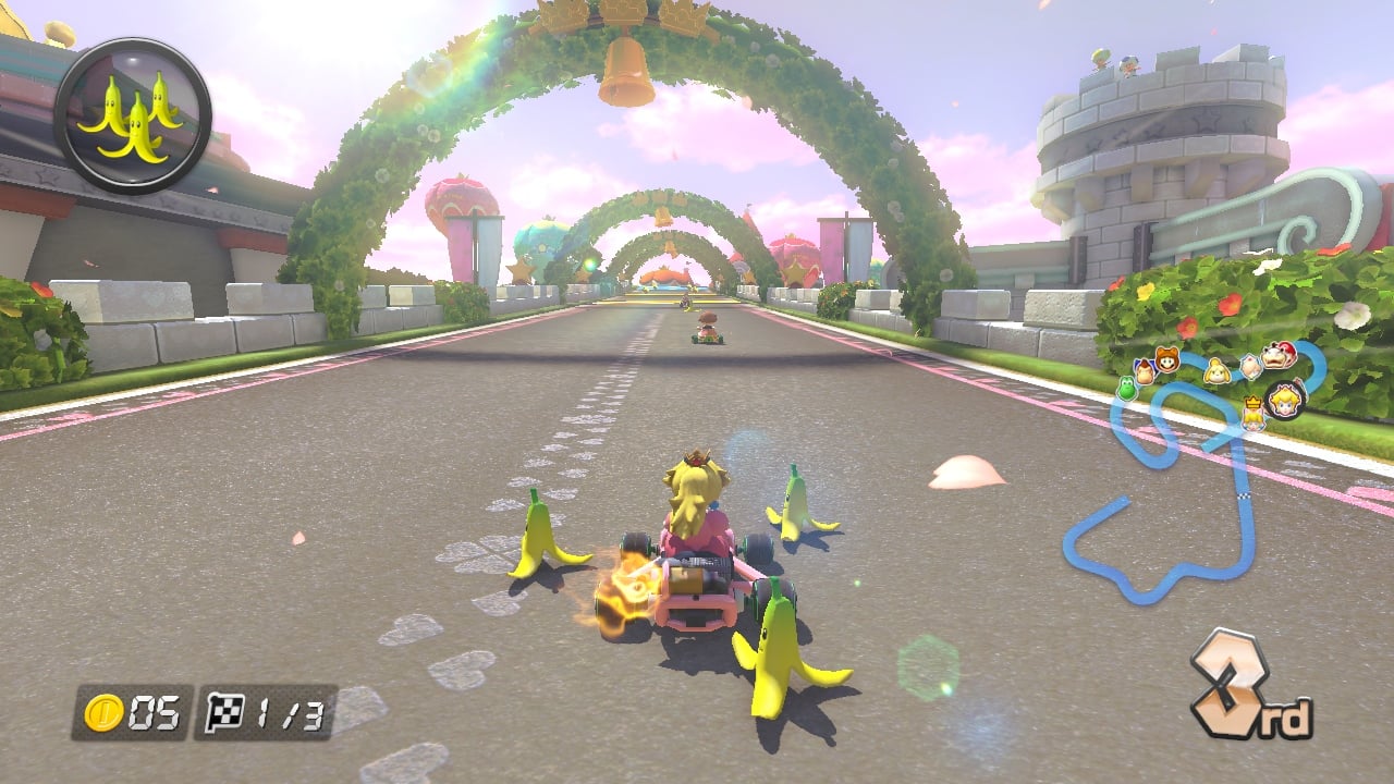 Peach on the long ramp