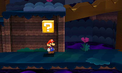 First ? Block in Tree Branch Trail of Paper Mario: Sticker Star.