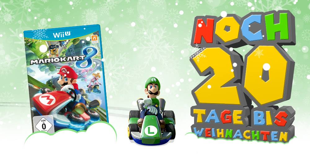 Promotional Mario Kart 8 image posted on the official German Mario Kart Facebook page in anticipation of Christmas 2015