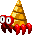 Sprite of a Drillbit Crab from Mario & Luigi: Bowser's Inside Story + Bowser Jr.'s Journey