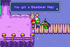 Receiving the Beanbean Map from the Border Bros.