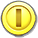 Sprite of a Coin, from Puzzle & Dragons: Super Mario Bros. Edition.