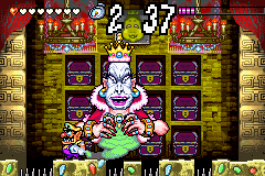 Screenshot showing the true form of the Golden Diva, as seen in Wario Land 4.