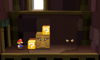 Last 4 ? Blocks in Chomp Ruins of Paper Mario: Sticker Star.