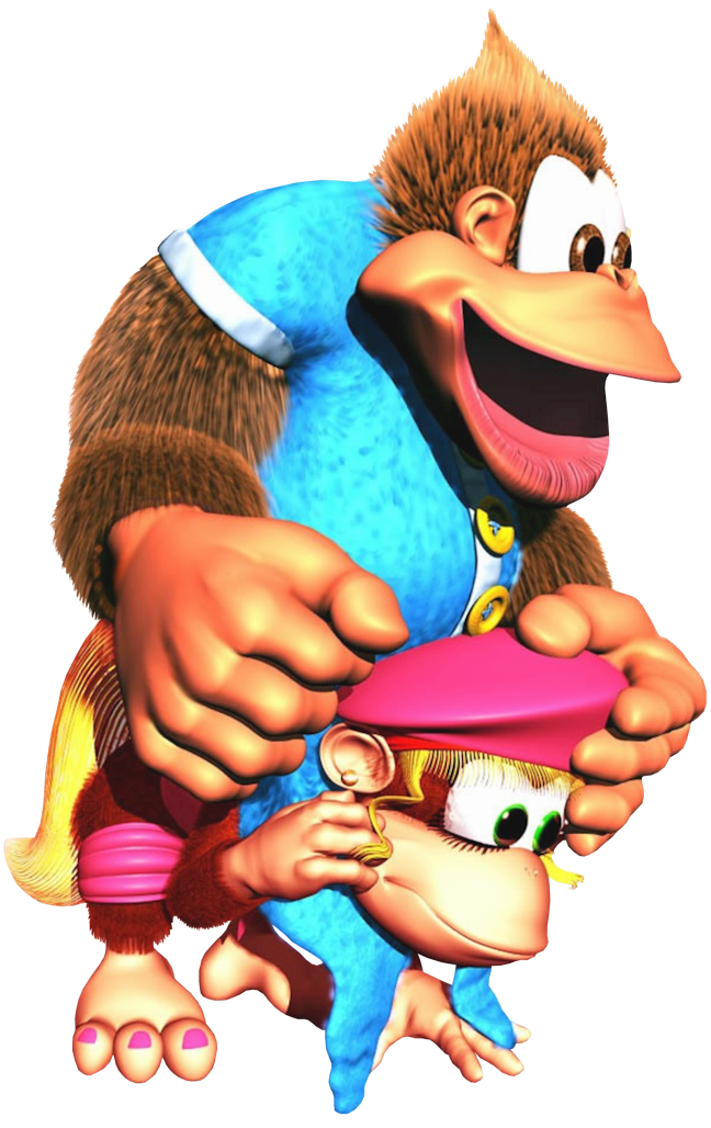 File:Dixie and Kiddy Kong DKC3.png - Super Mario Wiki, the Mario ...