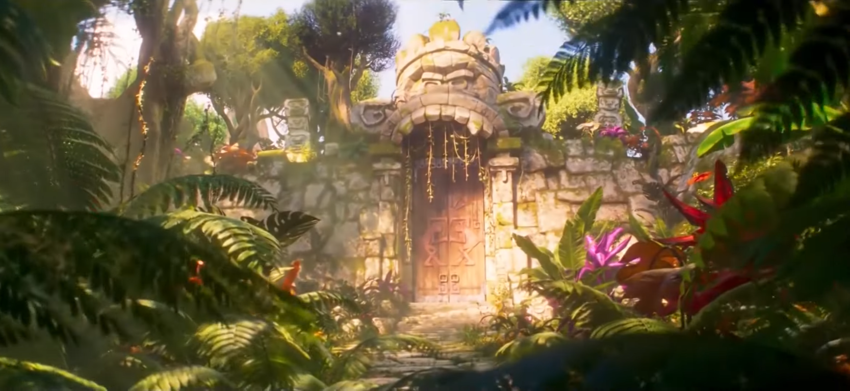 File:Jungle Kingdom palace entrance - TSMBM.png - Super Mario Wiki, the ...