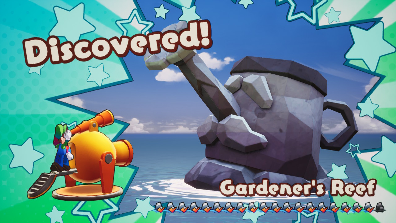 The Gardener's Reef in Mario & Luigi: Brothership.