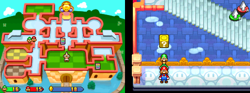 Eleventh block in the present Princess Peach's Castle of Mario & Luigi: Partners in Time.