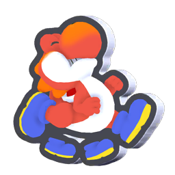 File:Standee Fluttering Red Yoshi.png