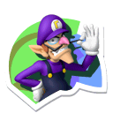 Sticker of Waluigi from Mario & Sonic at the London 2012 Olympic Games
