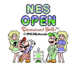 File:NES Open Tournament Golf title screen.png