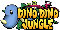 The logo for Dino Dino Jungle, from Mario Kart: Double Dash!!.